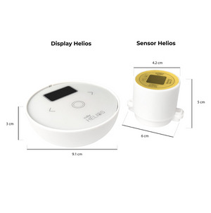 Cuby Helios - Medidor Gas LP con alarma de gas y App gratuita.