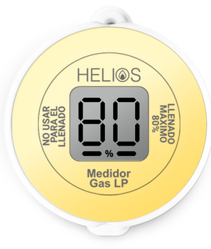 Cuby Helios - Medidor Gas LP con alarma de gas y App gratuita.