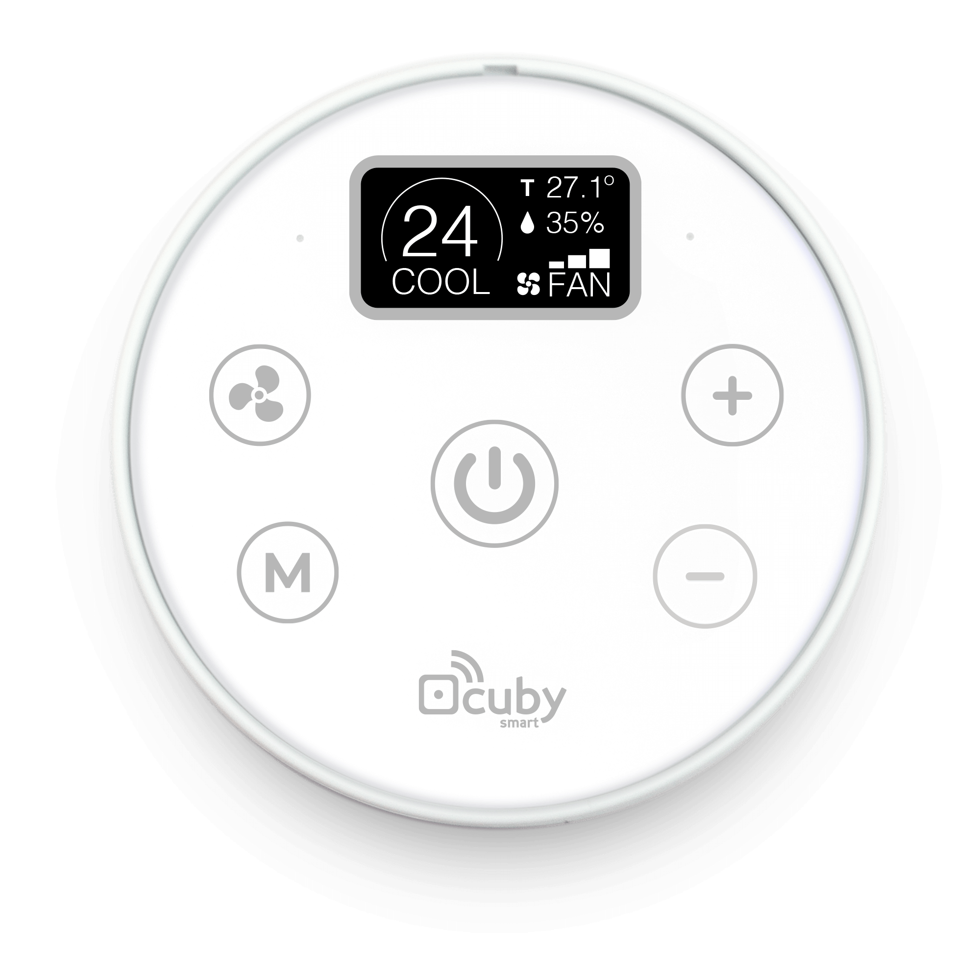 Cuby Aria IR DC - Wall control for minisplit with 5VDC power supply.